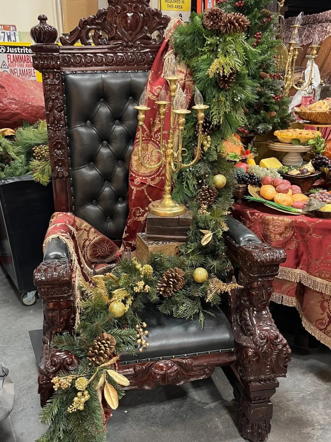 Christmas Carol chair dressing (HCT).