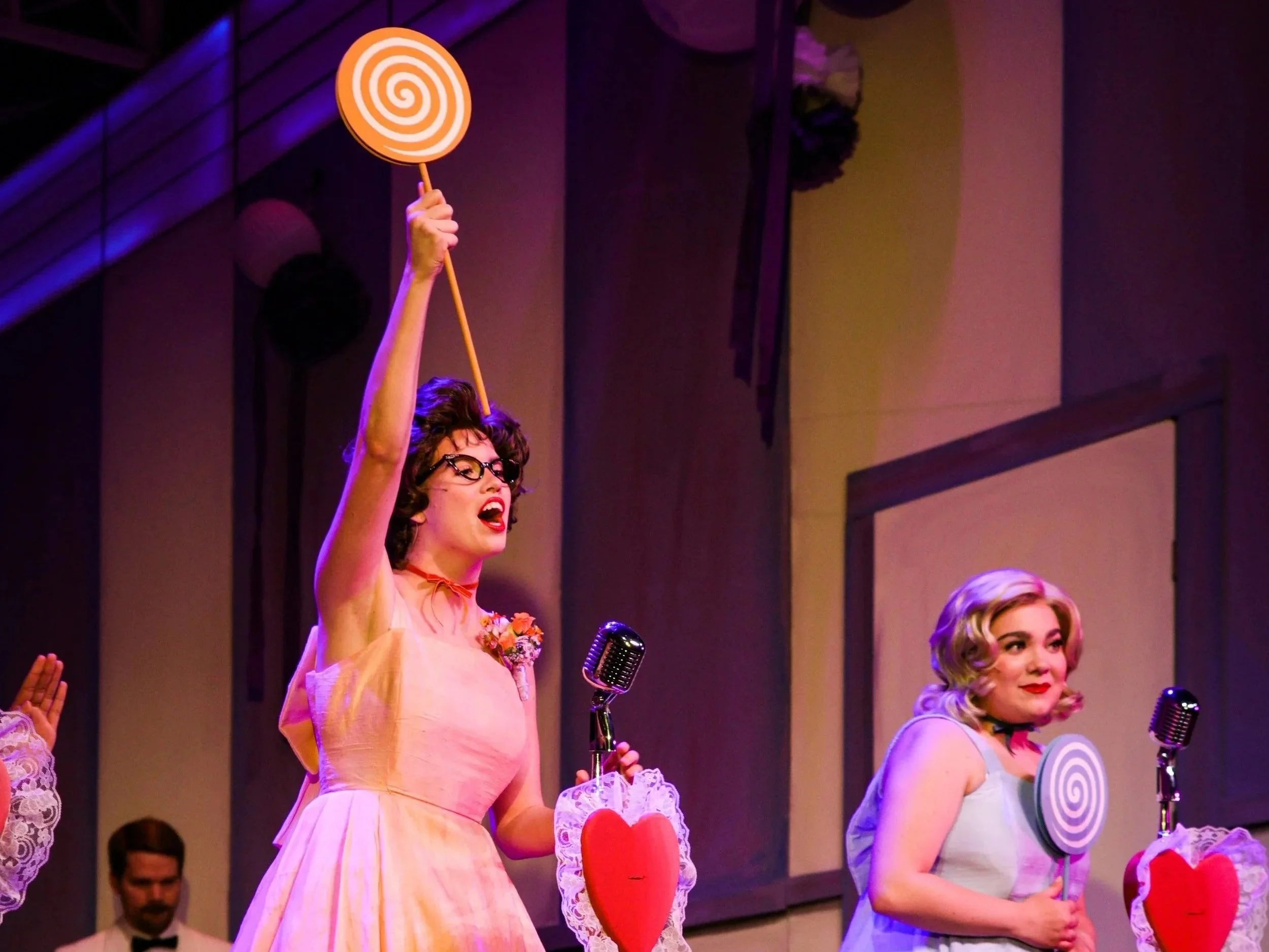 Lollipops and hearts for The Marvelous Wonderettes
