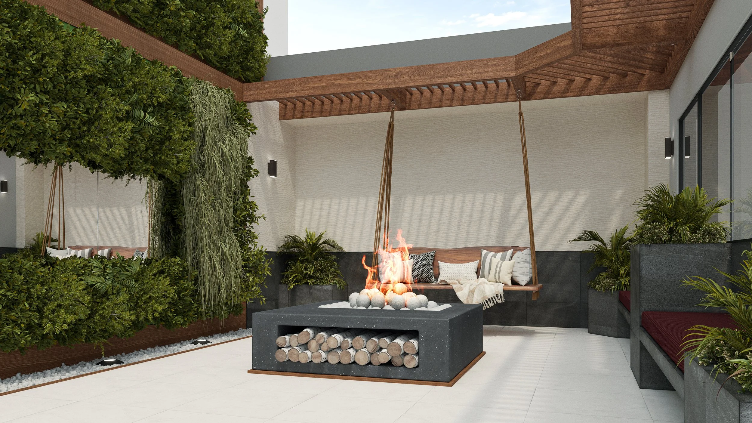 Centenario Terrace, San Isidro. 
(SketchUp + Vray)