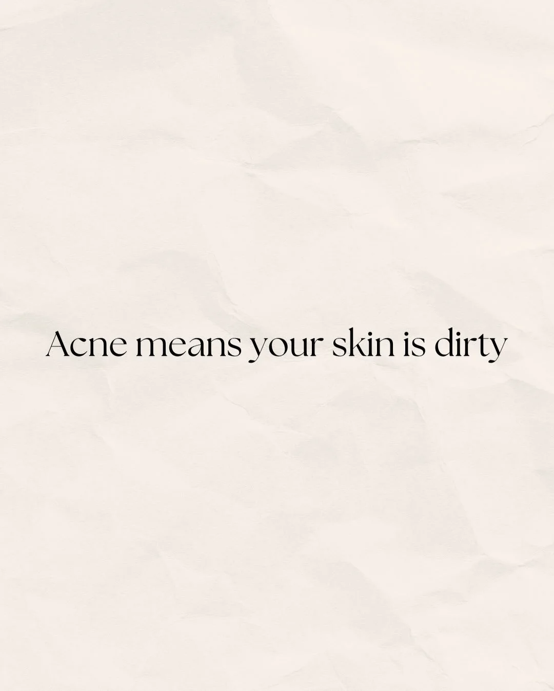 Acne is full of myths and misconceptions, but understanding your skin is key to real results.

Acne is not caused by poor hygiene, over-cleansing can actually worsen breakouts, and drying products don&rsquo;t solve the underlying causes. A healthy sk