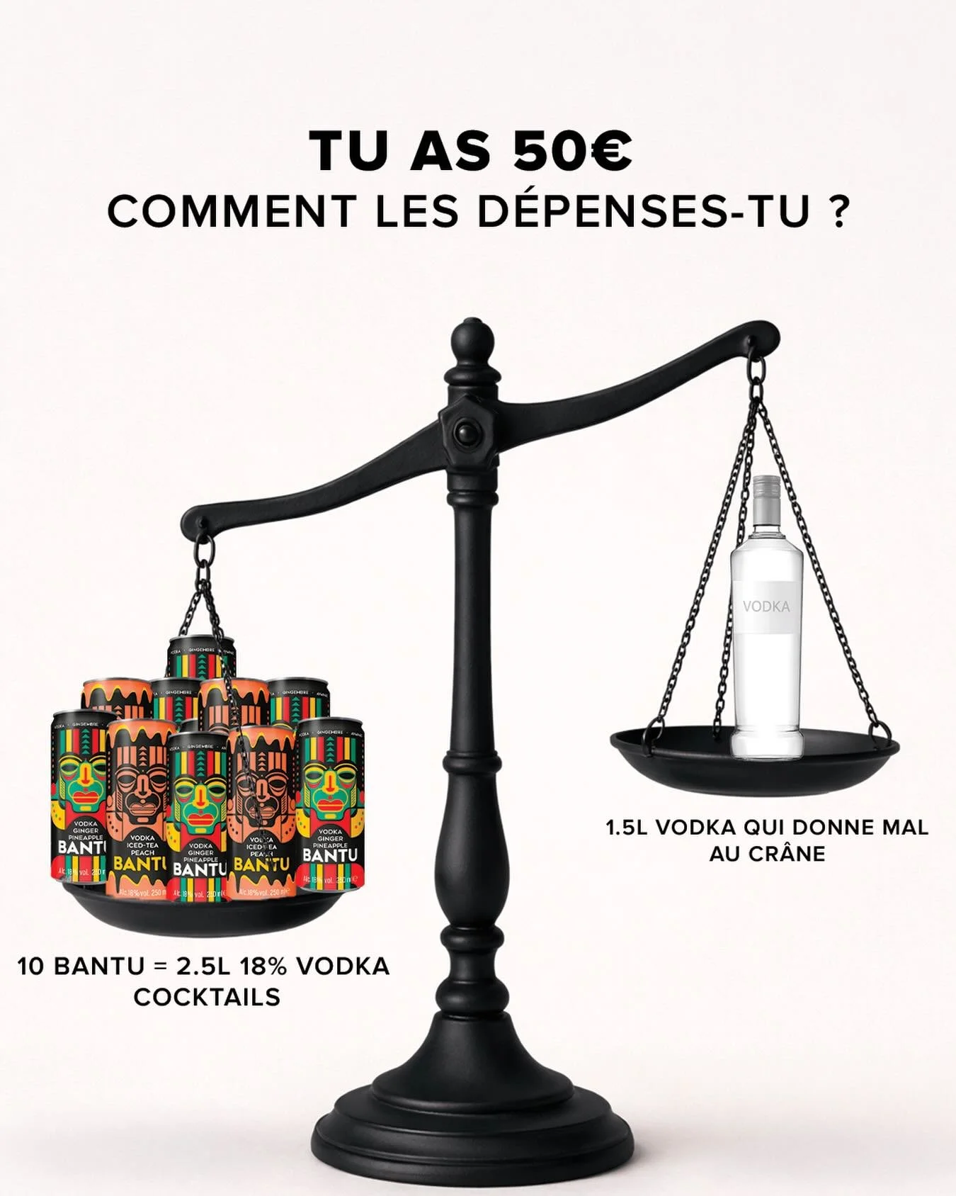 BANTU FAIT PENCHER LA BALANCE ❤️&zwj;🔥

#BANTU #BANTUDRINKS #BANTUBOISSON 
&laquo; L&rsquo;abus d&rsquo;alcool est dangereux pour la sant&eacute;, &agrave; consommer avec mod&eacute;ration &raquo;