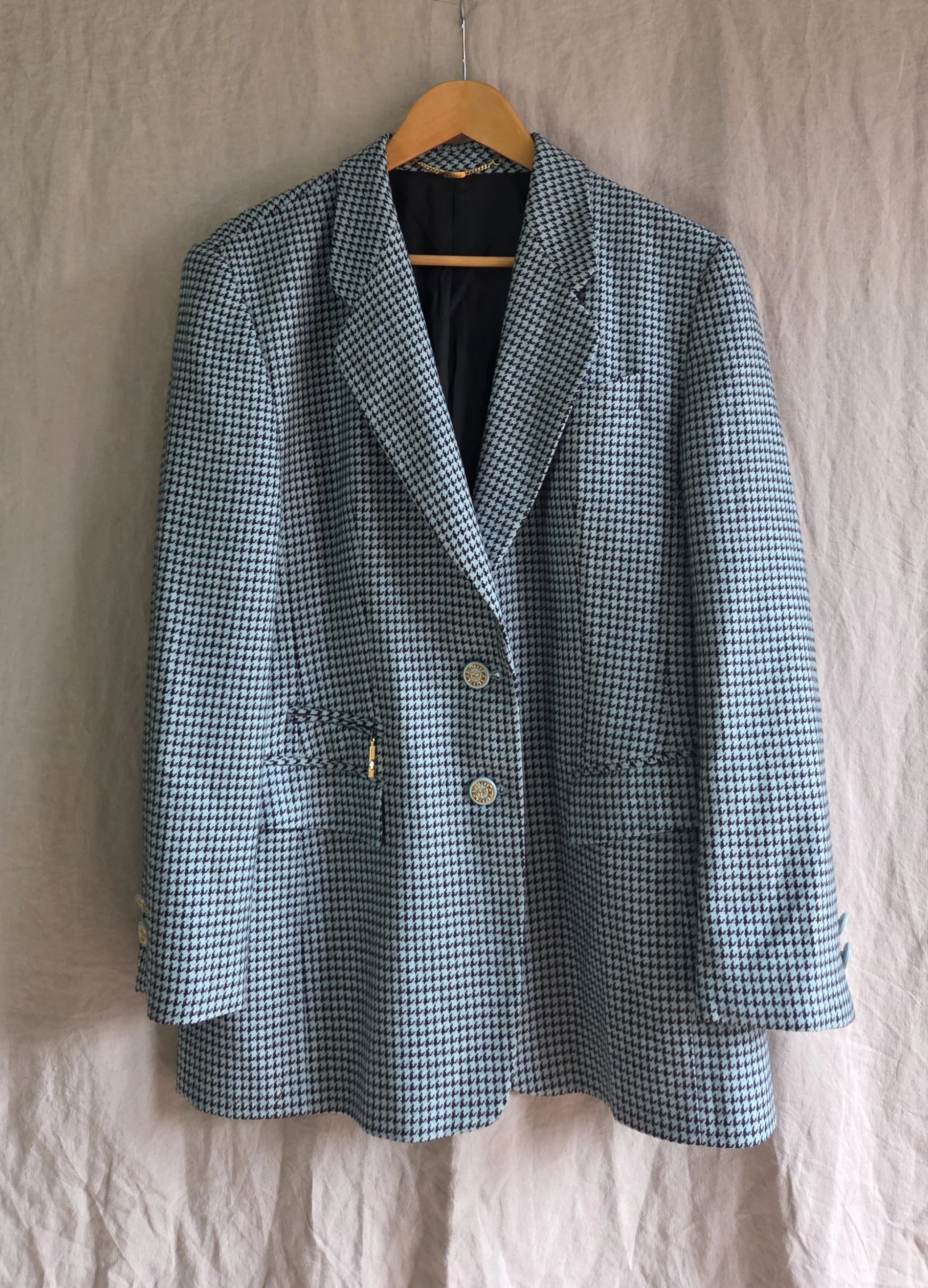 Vintage Houndstooth Blazer