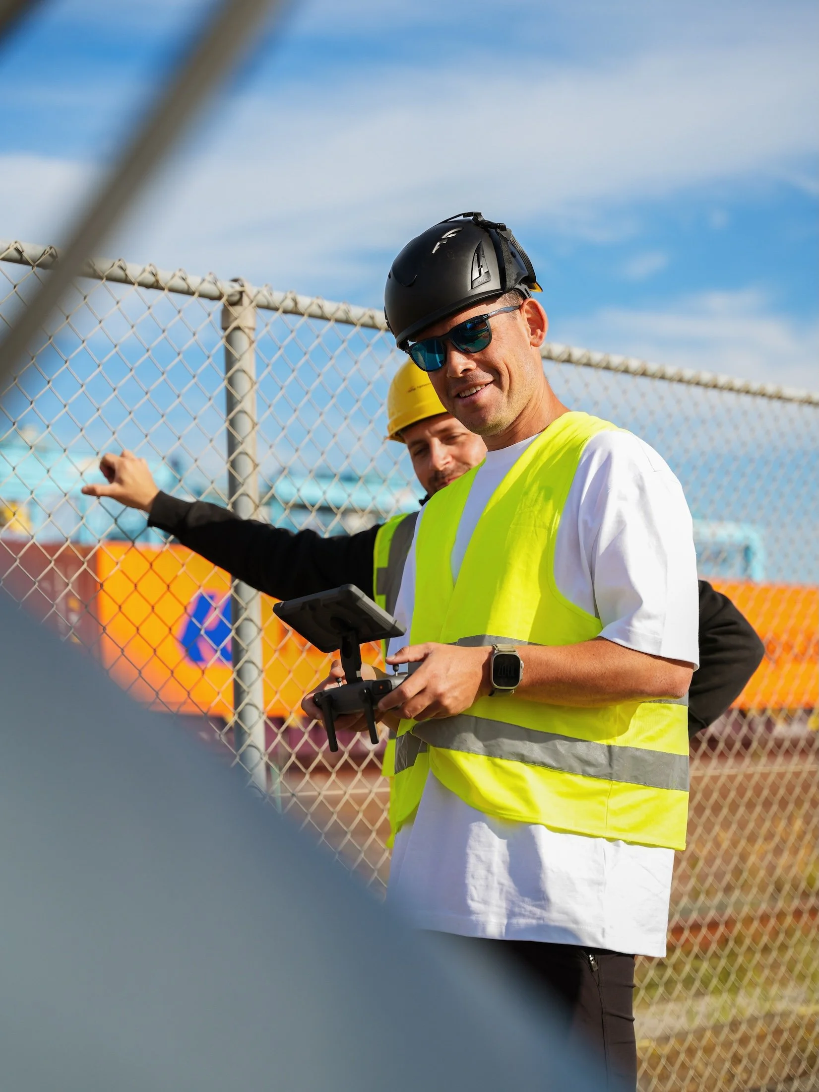 robin visser owner founder portside media operating drone apm terminals maasvlakte rotterdam