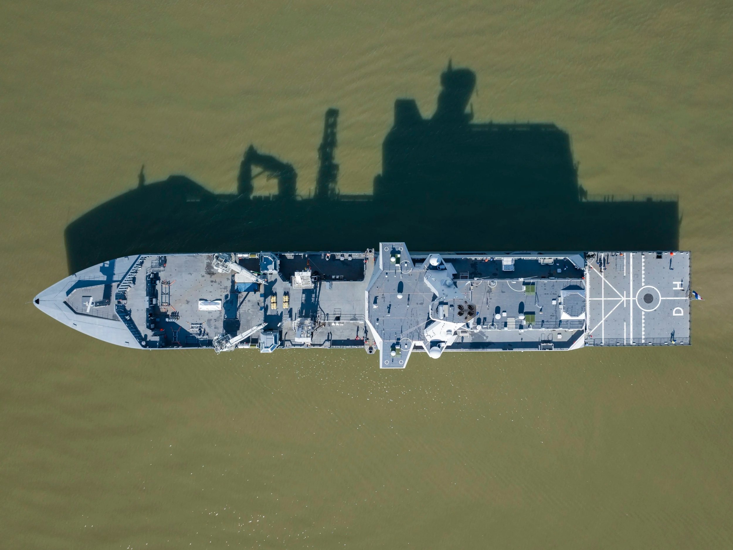 CSS Den Helder naval vessel departure Damen Naval Vlissingen christening Princess Amalia drone film documentation