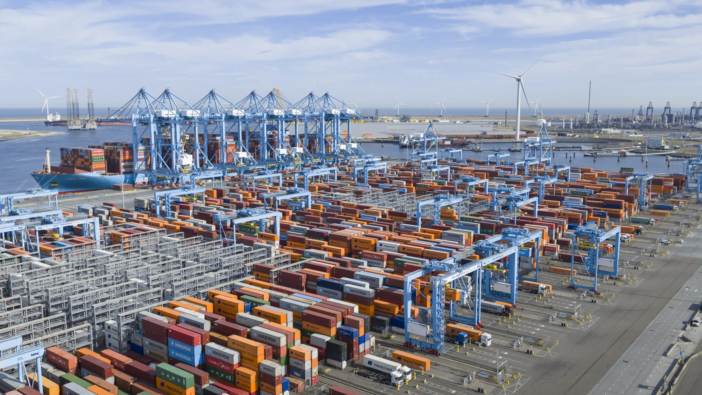 APM Terminals Maasvlakte container operations Port of Rotterdam industrial photography high-resolution documentation