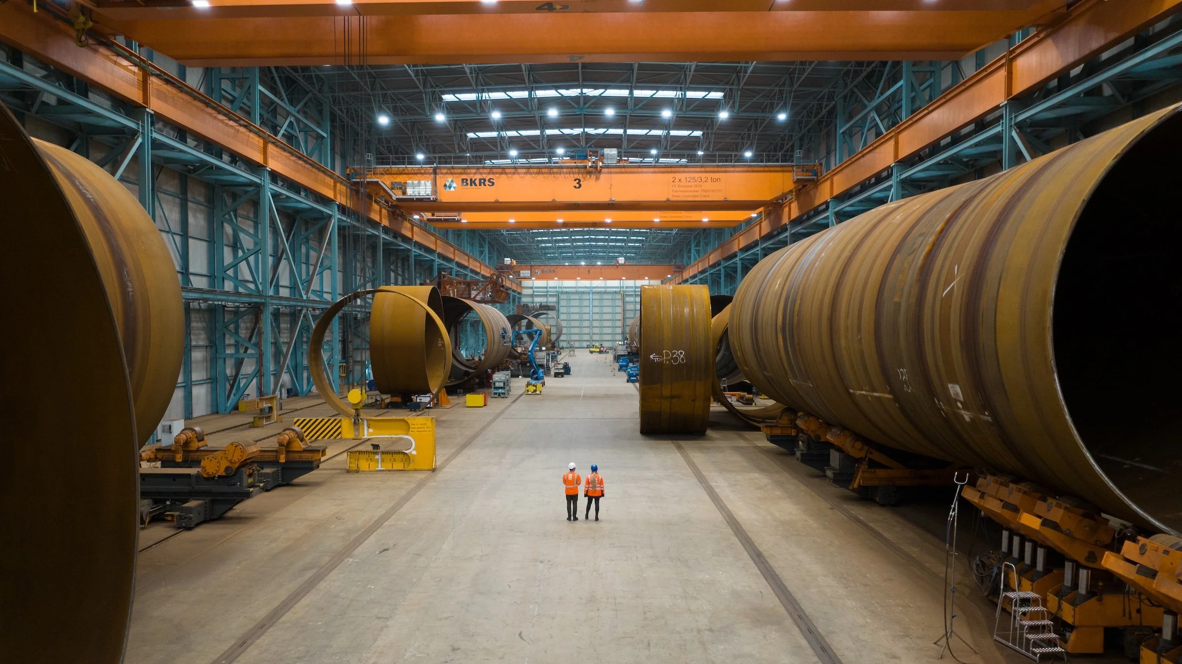 SIF Group Maasvlakte wind turbine foundations offshore Port of Rotterdam industrial photography maritime documentation