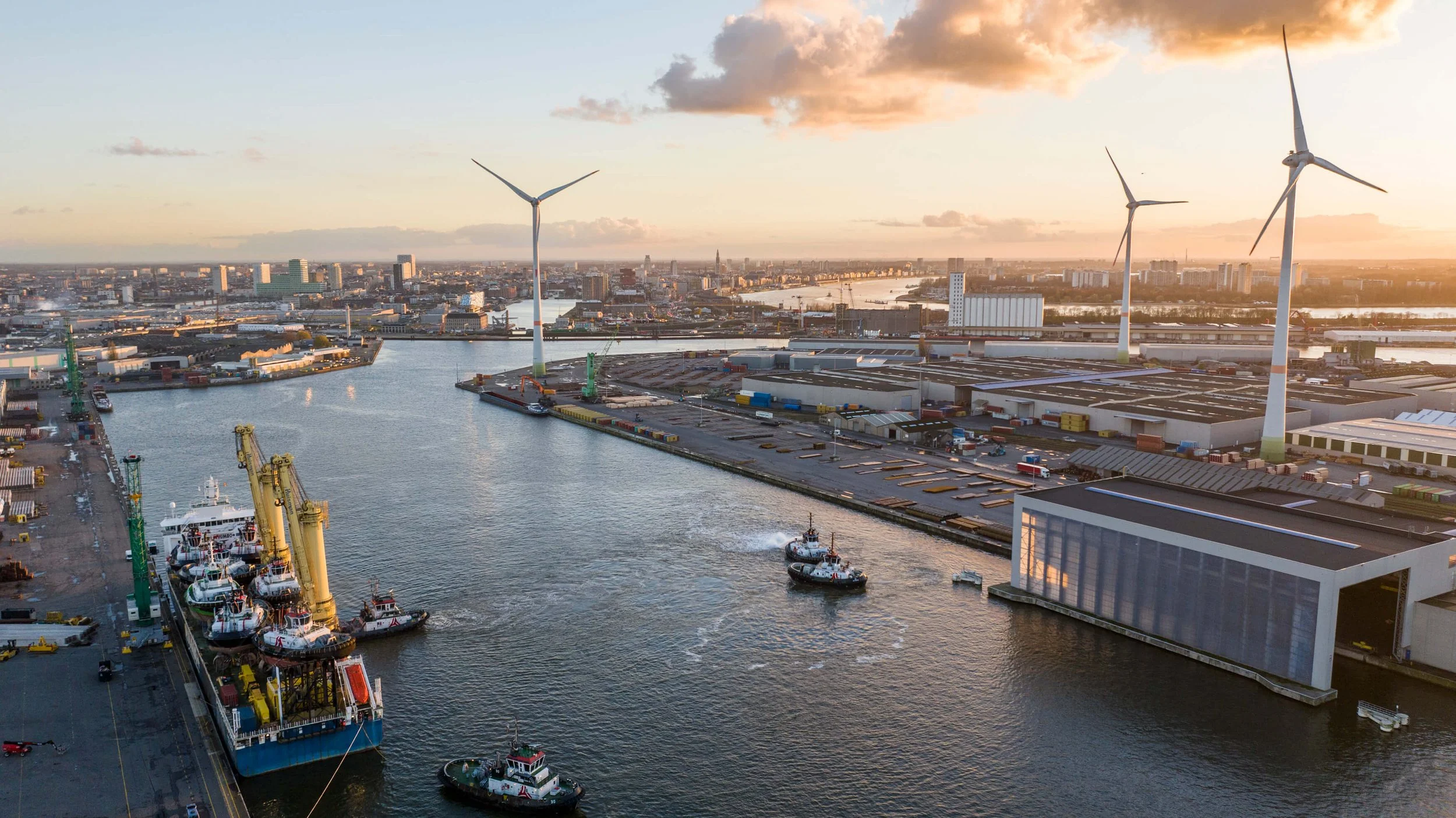 Damen tugs delivery Port of Antwerp heavy transport drone operations Belgium