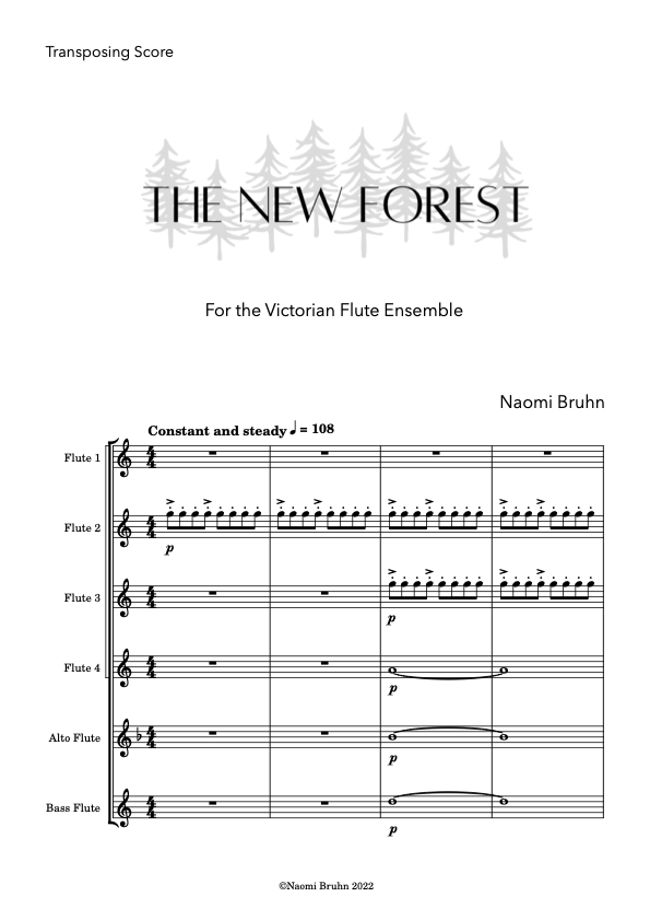 The New Forest | Flute Ensemble (Digital Download)