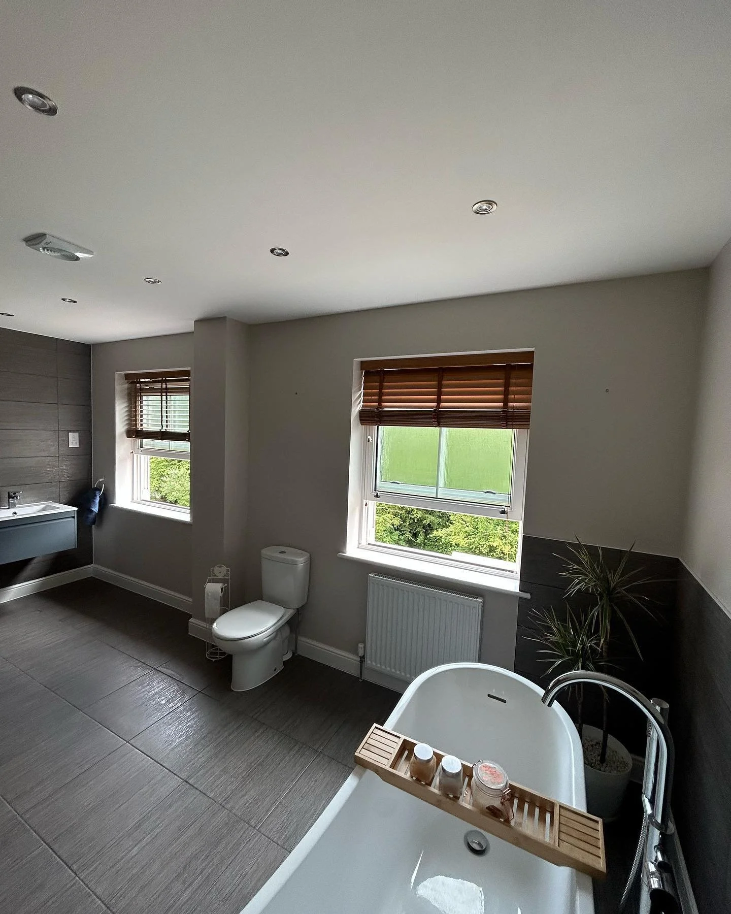 Bathroom freshen up using a colour from the Dulux Heritage range.