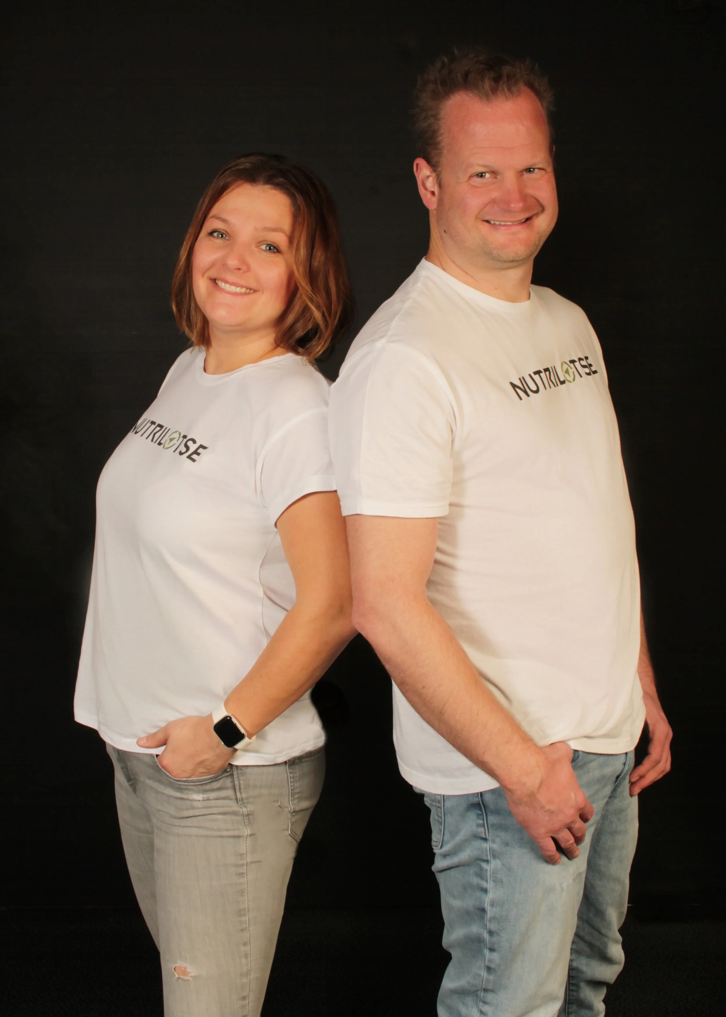 Gründerteam von Nutrilotse: Stefanie Biermann (Ernährungstherapeutin, Clinical Nutrition B.Sc.) und Christian Biermann, gemeinsam verantwortlich für die Entwicklung evidenzbasierter digitaler Ernährungslösungen.