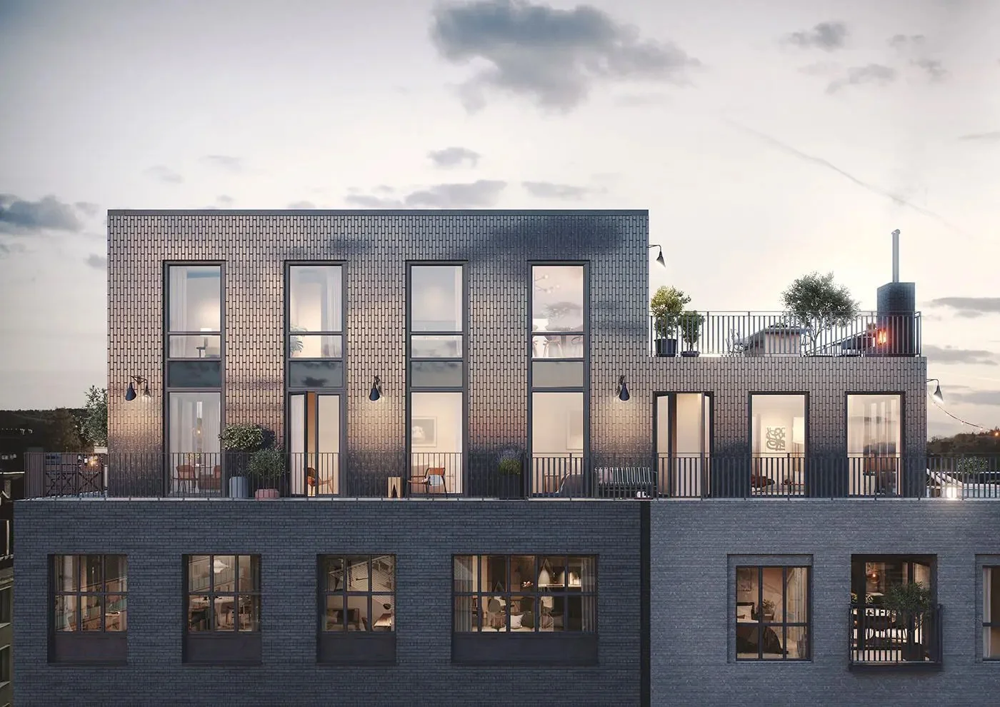 Exteriör bild på projektet Brohuvudet 1, Sundsvall.