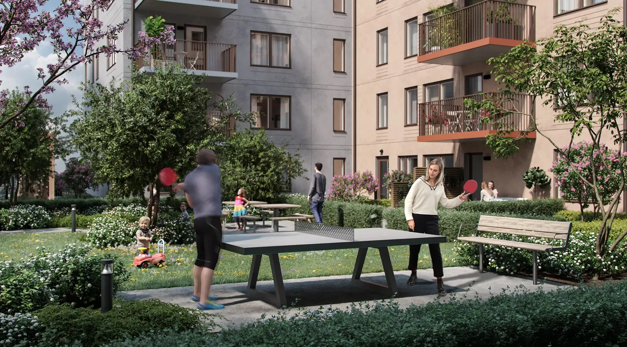 Exteriör bild på projektet Börjetull, Uppsala.