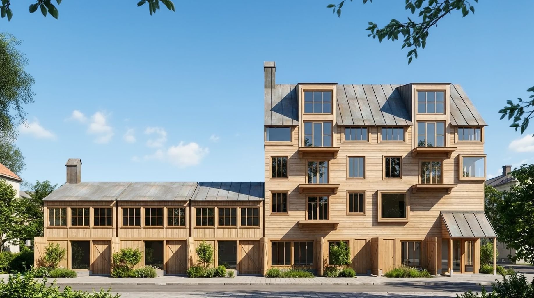 Exteriör bild på projektet Dalarö Marina, Dalarö.