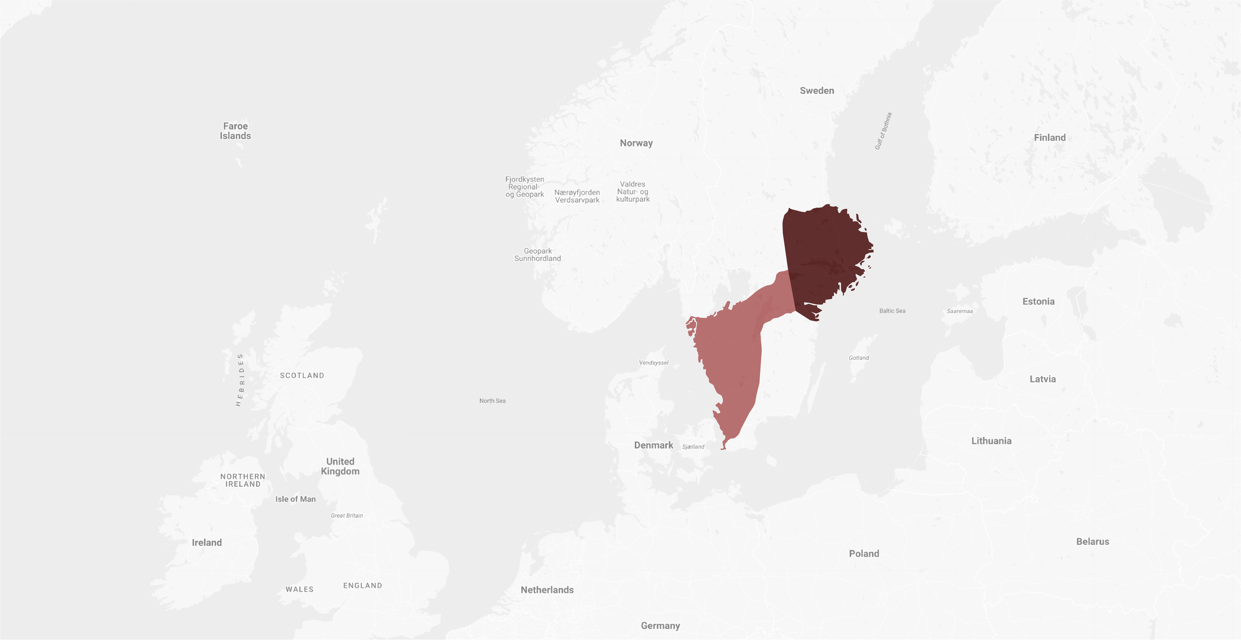 Karta som visar på Investment Platforms närvaro i Sverige.