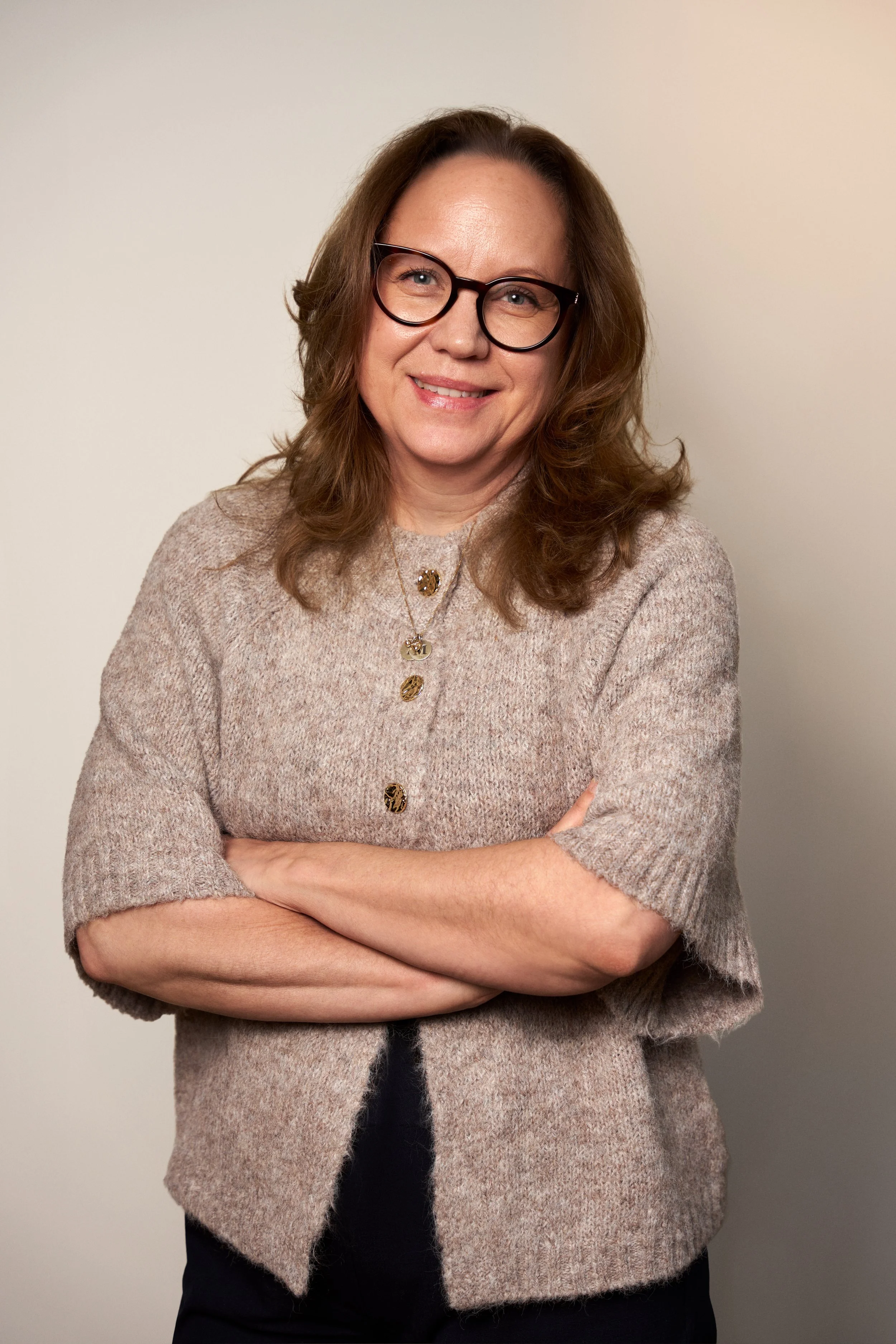 Porträttbild på Aeonics anställda, bilden är på Katarina Karlsson.