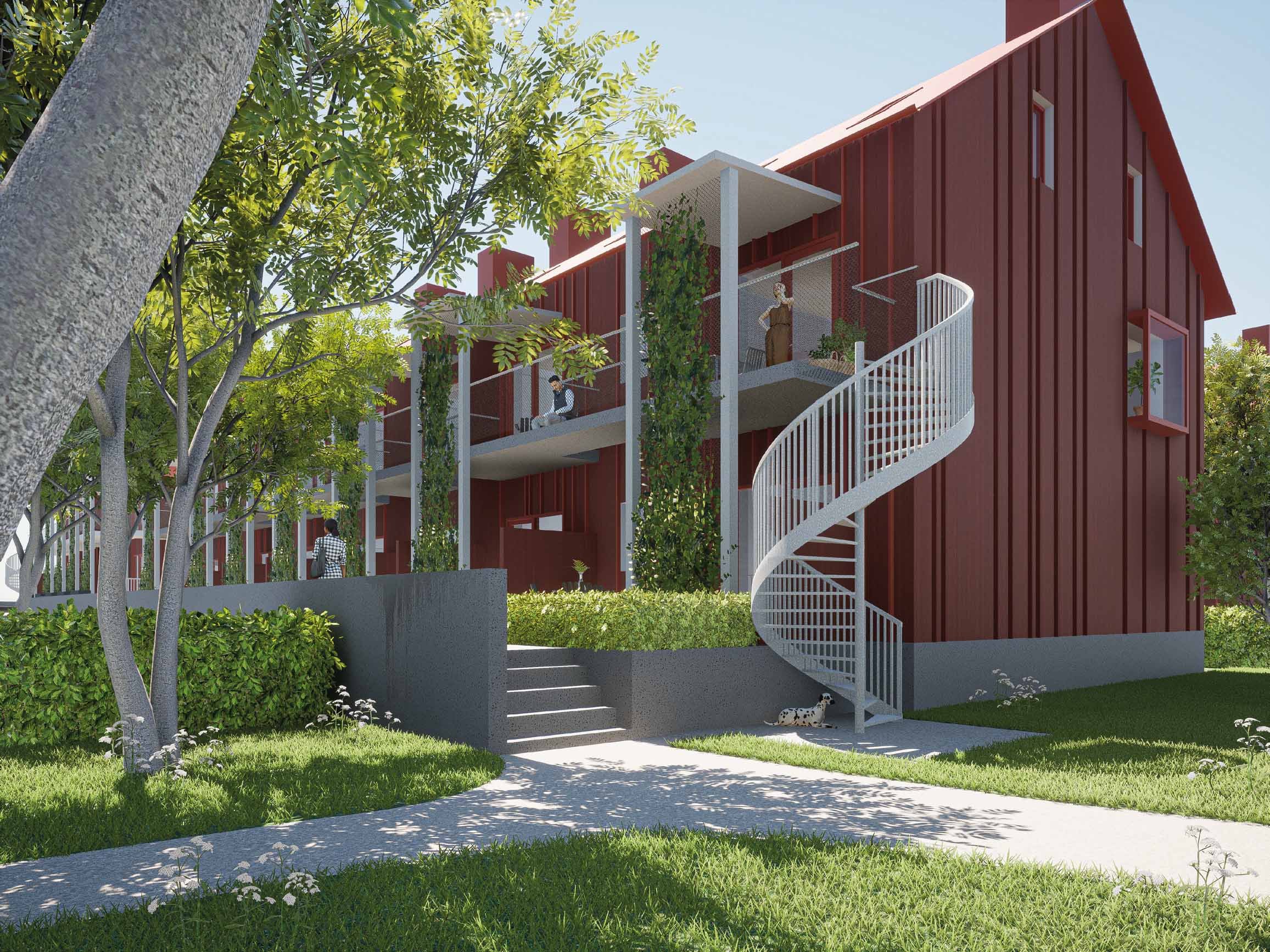 Exteriör bild på projektet Vik 1:97, Upplands Väsby.