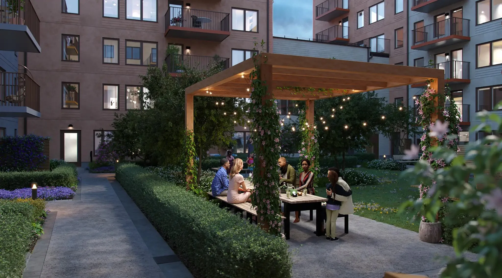 Exteriör bild på projektet Börjetull, Uppsala.