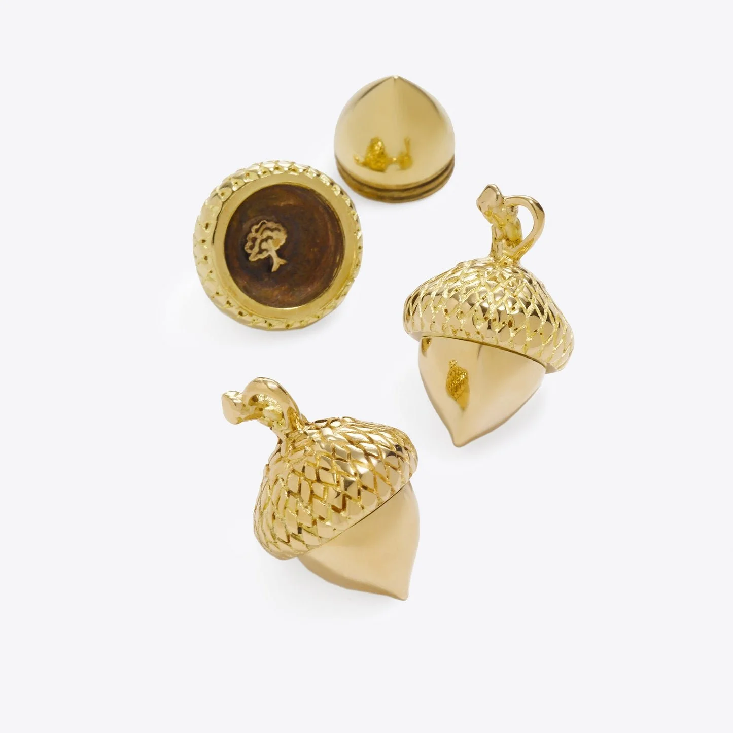 Medium Brass Acorn Charm, £75