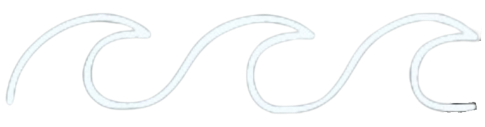 Time to surf icon - x3 waves side on.