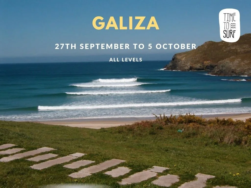 🌊 Galiza Surf Trip com Coaching &mdash; 27 Set. a 5 Out. 🌊
Queres dar aquele salto no teu surf, enquanto exploras uma costa cheia de magia? Vem com a Time to Surf at&eacute; &agrave; Galiza, de 27 de Setembro a 5 de Outubro, numa surf trip pensada 
