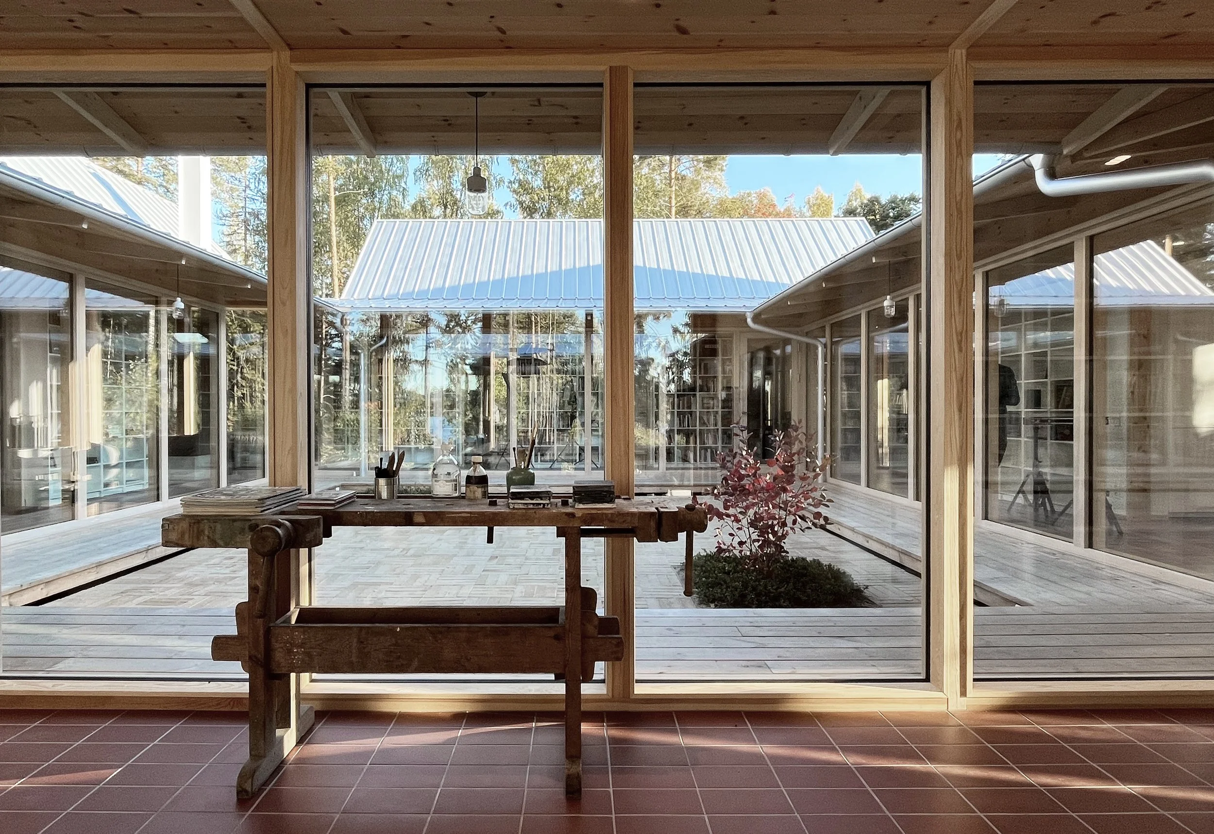 Library book shelves