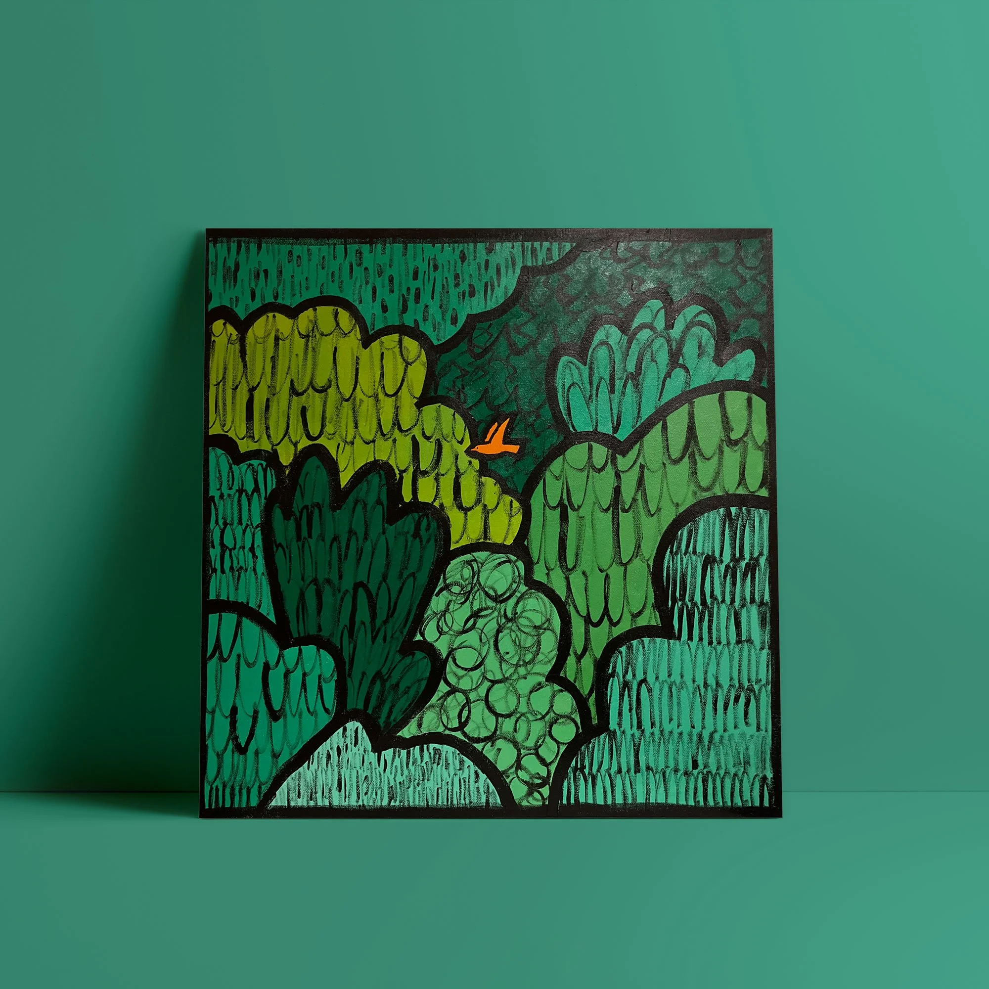 Forest Bird Original Canvas Art