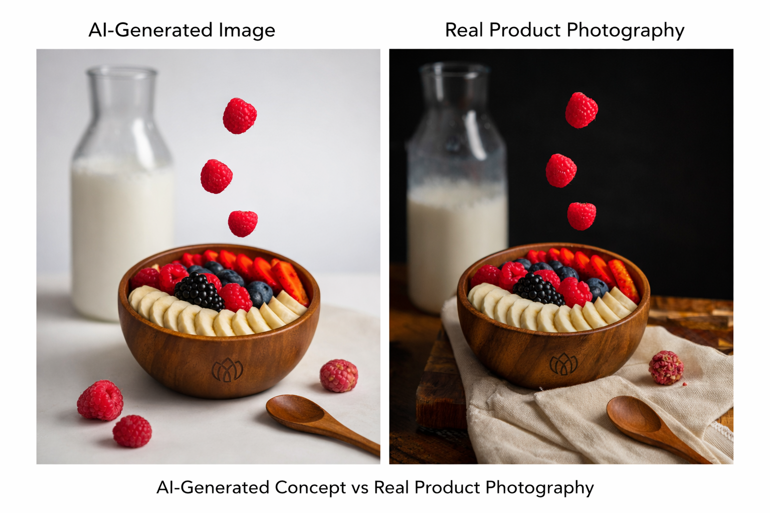 KI-generierte Produktbilder vs. professionelle Produktfotografie – warum echte Produktfotos für Marken unverzichtbar sind