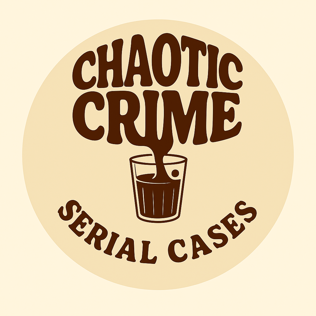 A circular logo with a beige background featuring a drink glass with brown liquid and steam. LOGO WORK EXAMPLE FOR LOGO DESIGN IN AUSTRALIA QUEENSLAND DESIGNED AND CREATED BY - ByTelanaThompson / Telana Thompson