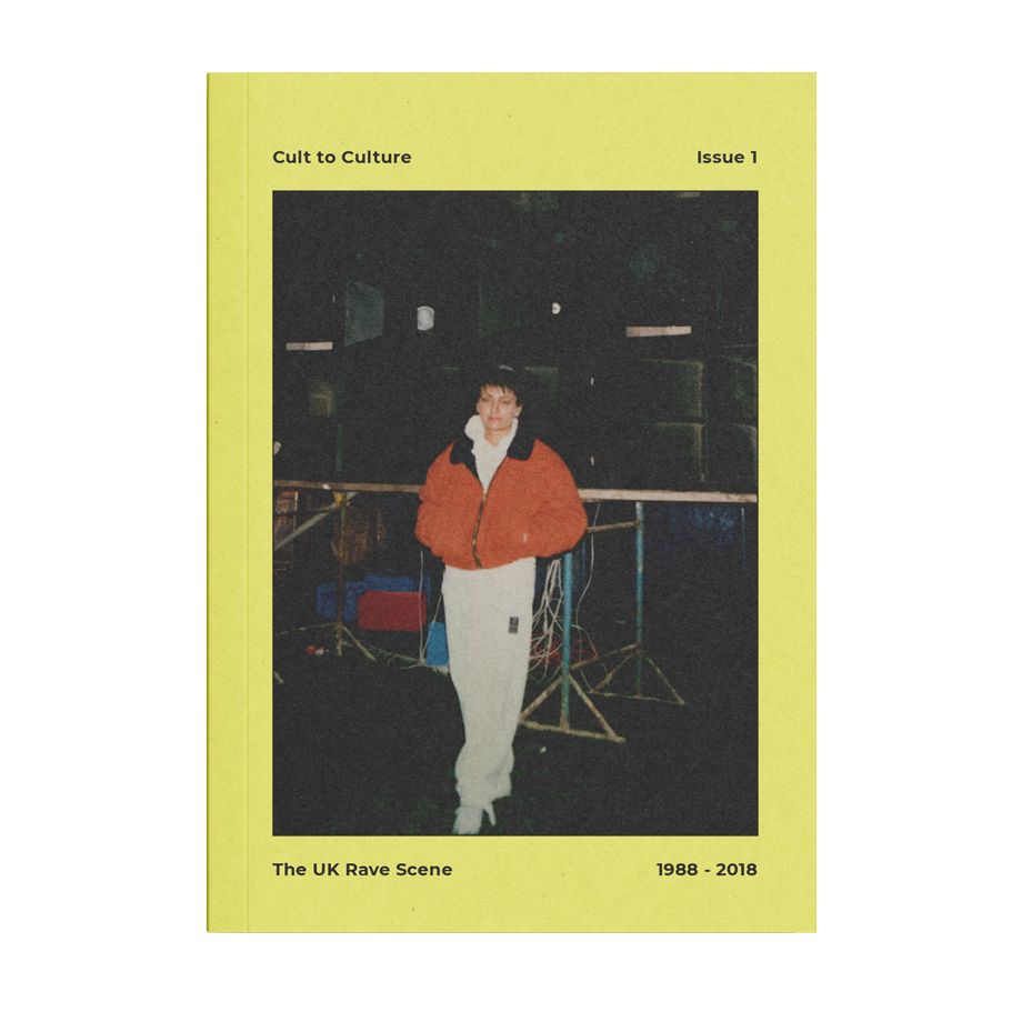 Cover of Cult to Culture Issue 1 featuring archival rave photography from the UK underground scene