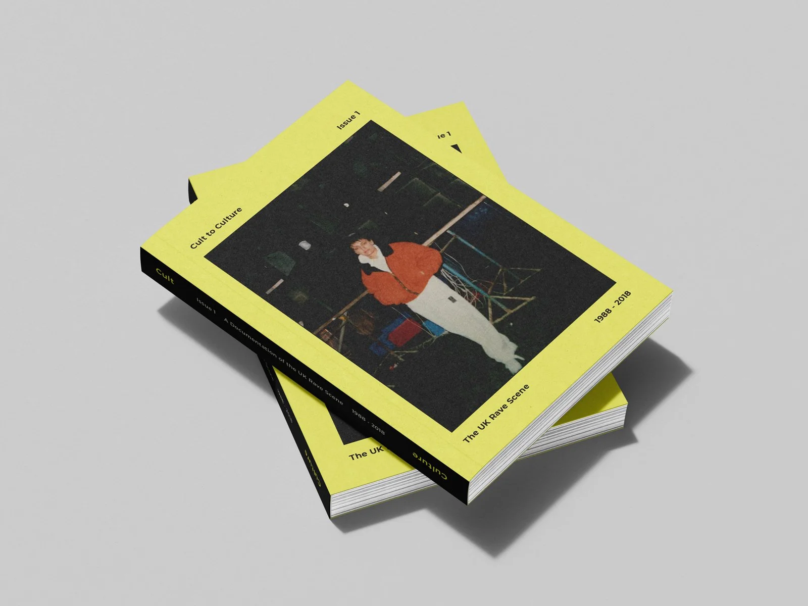 Stack of Cult to Culture Issue 1 publications documenting UK rave culture