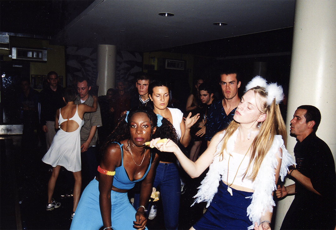 Dancefloor crowd at underground nightclub event from the Cult to Culture archive