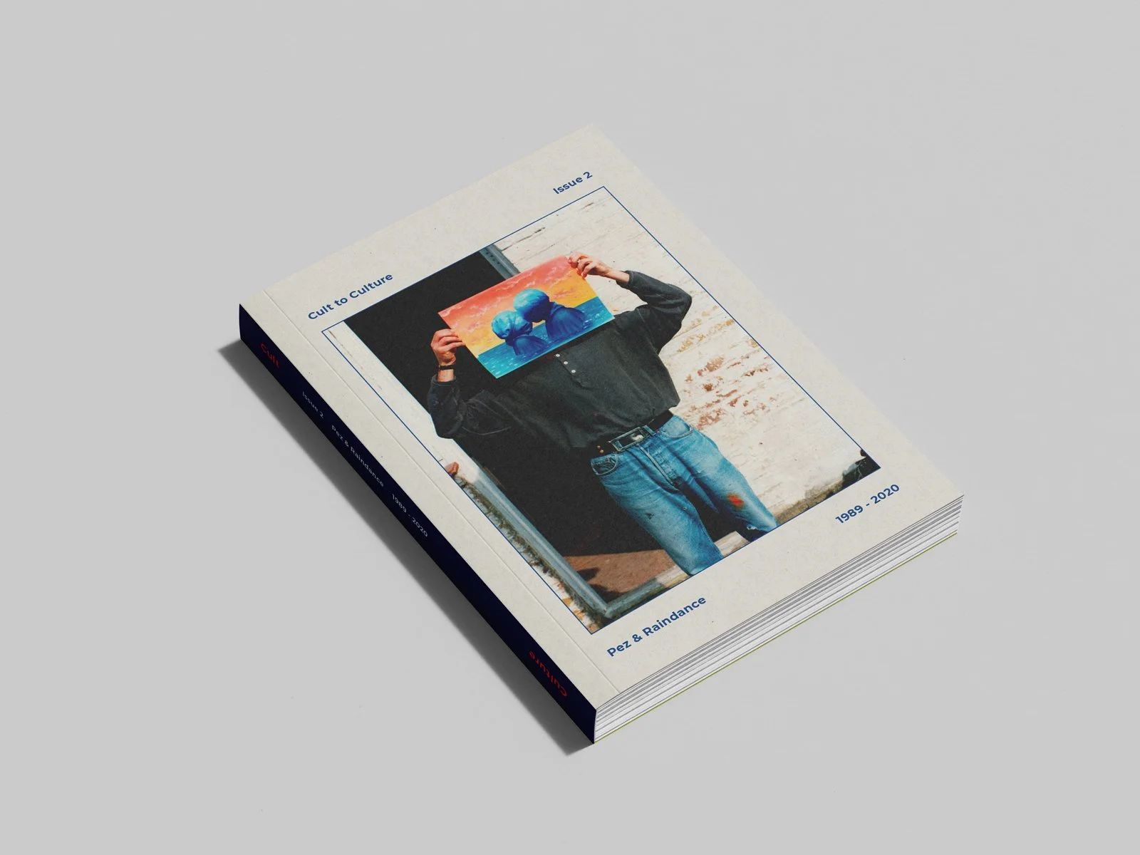 Cult to Culture Issue 2 publication photographed on grey studio background