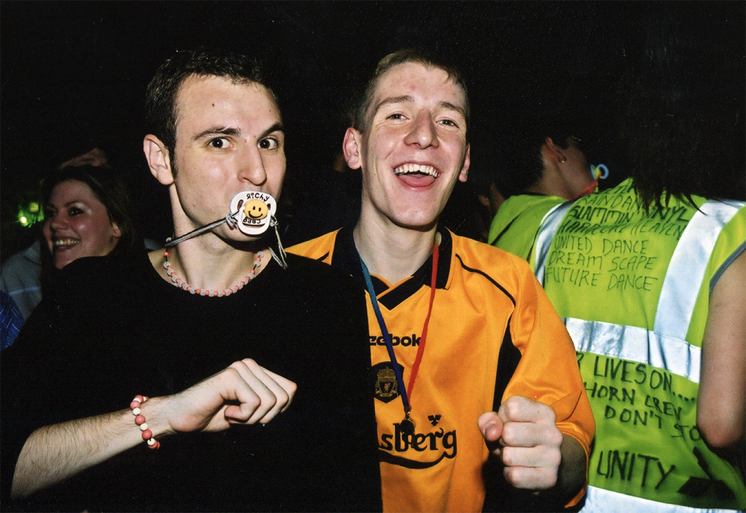 Ravers photographed at UK hardcore event during the 1990s from the Cult to Culture archive