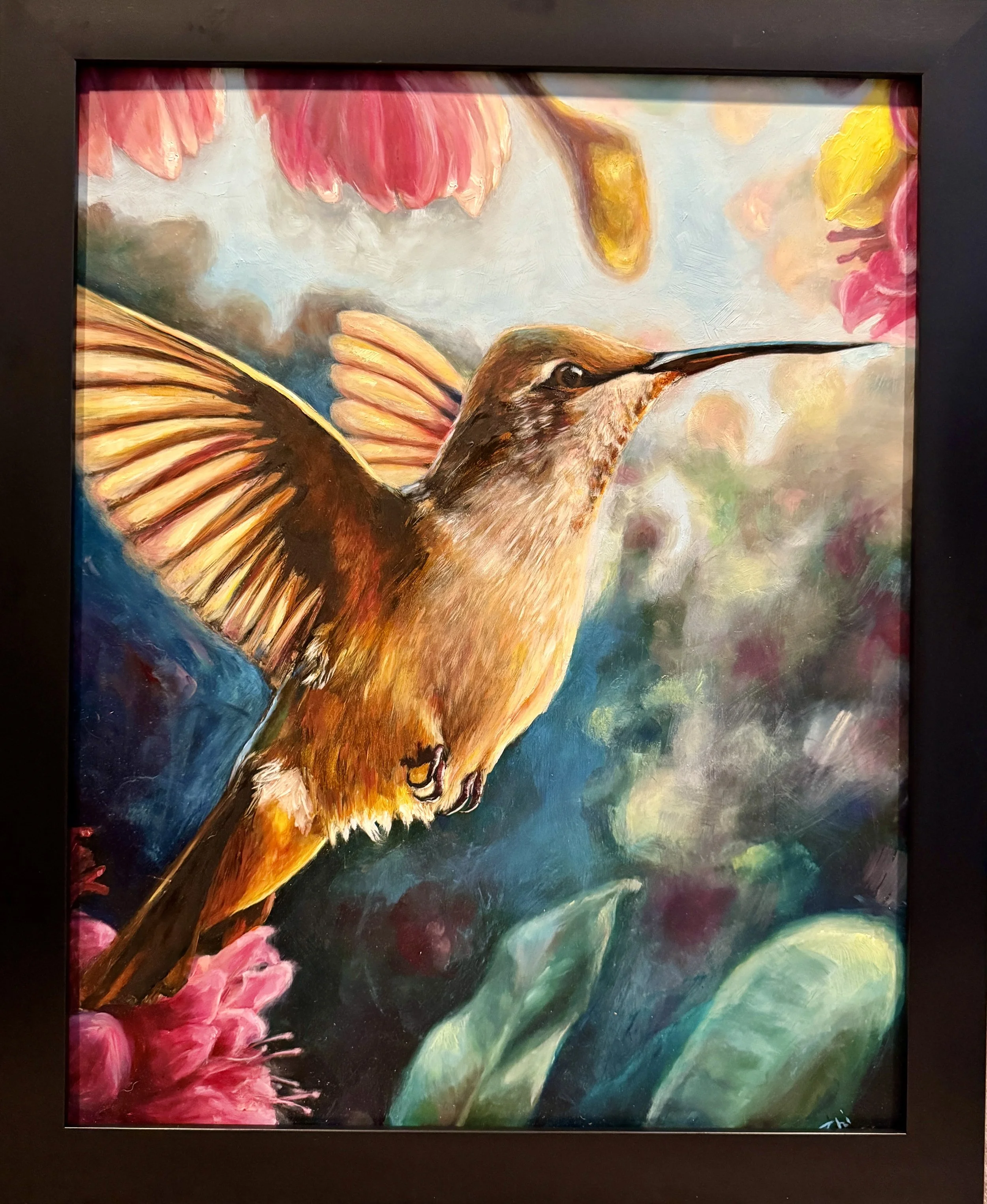 "Hummingbird" Original Oil Painting - SOLD