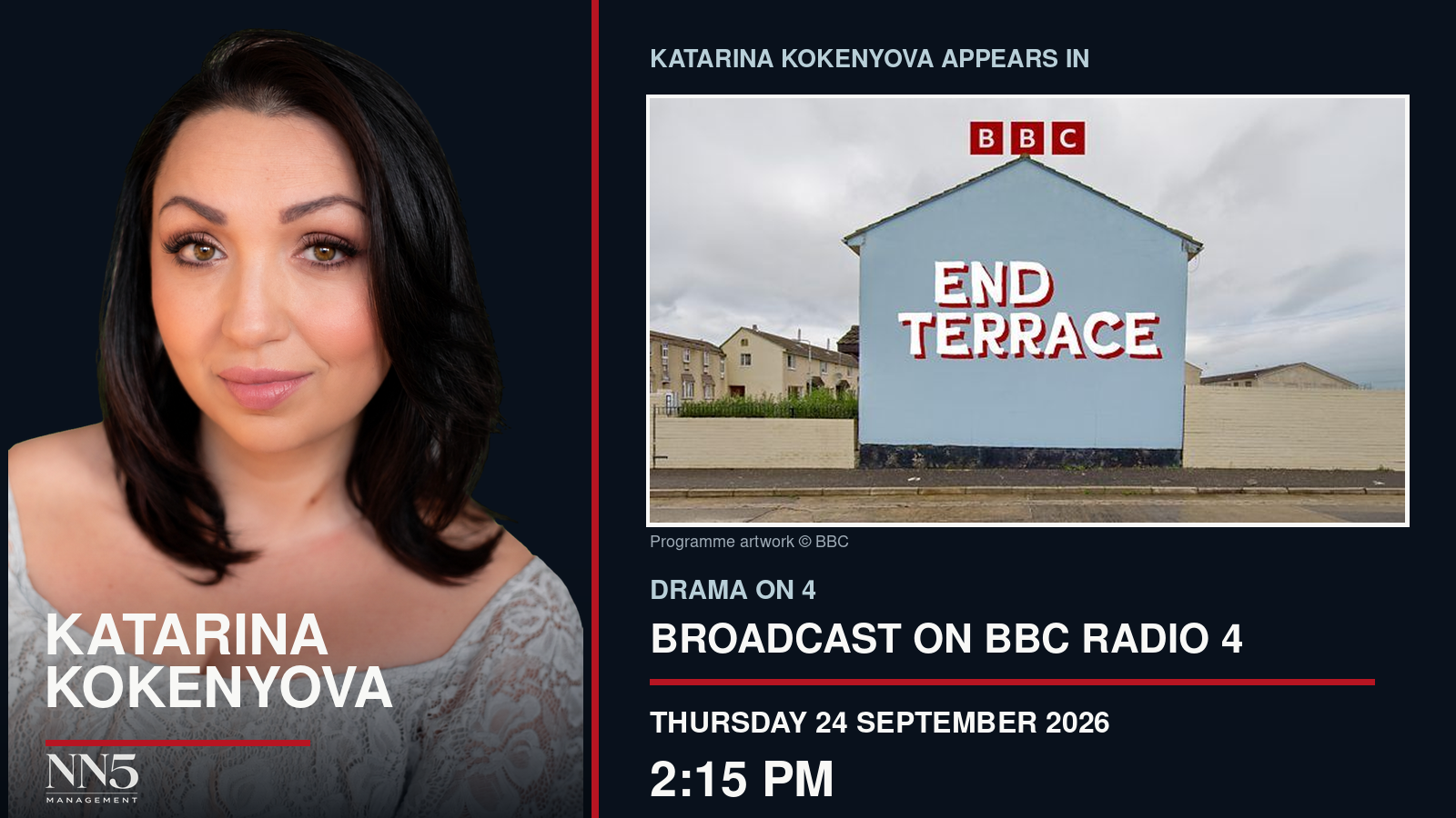 Katarina Kokenyova Joins BBC Radio 4 Drama End Terrace