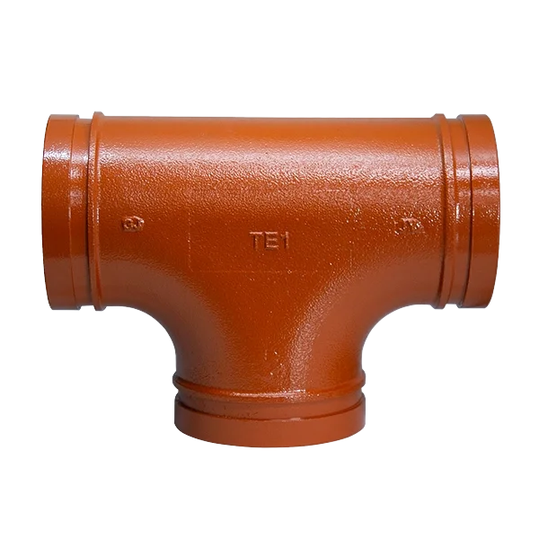 Grooved Painted and Galvanized Ductile Iron Tee.webp