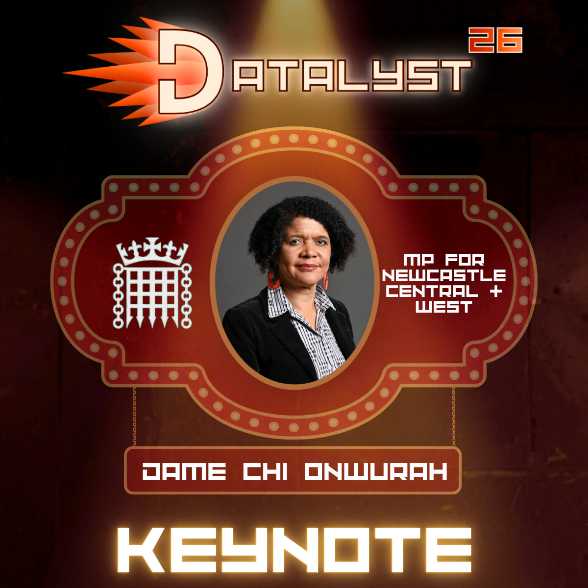 Chi Onwurah MP is a British politician representing Newcastle upon Tyne Central and West in the House of Commons. She was first elected in 2010 to represent Newcastle Central. She serves as the Chair of the House of Commons Science, Innovation and Te