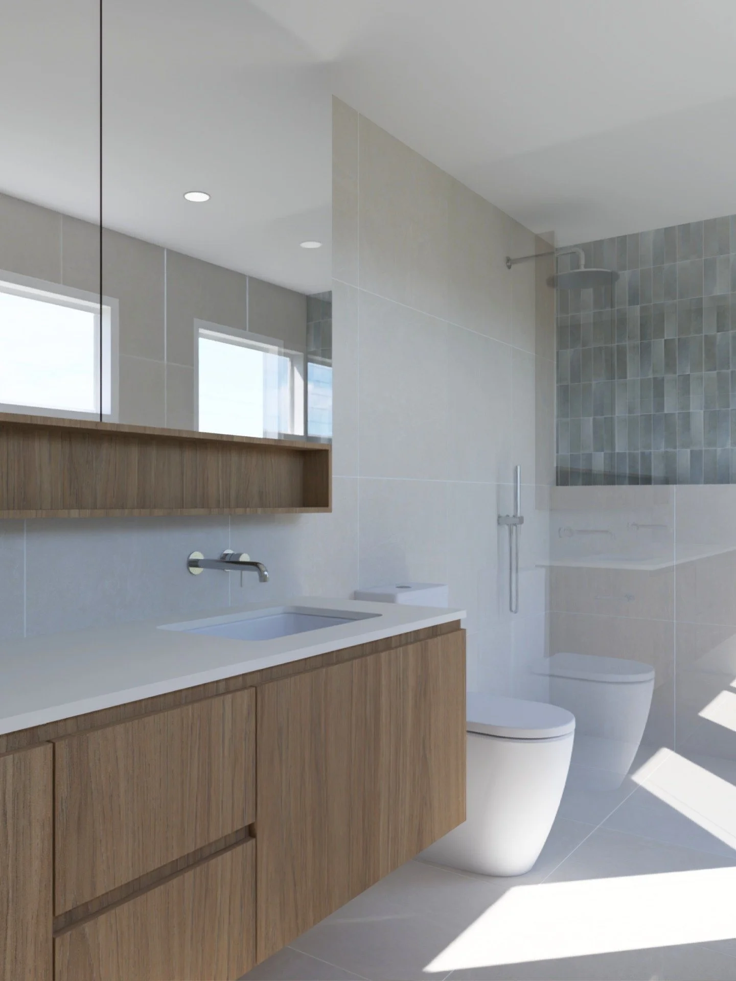 Our team is in the process of developing an interiors package for a Queenslander renovation project in Kalinga. We are using carefully considered fixtures, finishes and joinery to seamlessly integrate the new works with the existing home. This approa