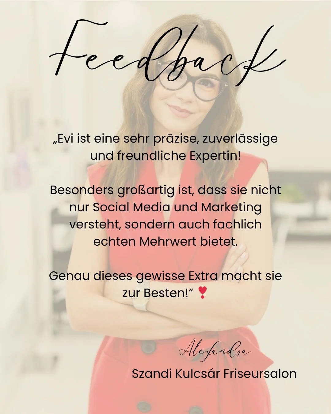 Ich bin sehr dankbar f&uuml;r euer Vertrauen! 🤍 

Es ist ein tolles Gef&uuml;hl zu sehen, wie wir gemeinsam aufbauen und Schritt f&uuml;r Schritt das verwirklichen, was ihr euch vorgenommen habt. 
Danke, dass ihr mich gew&auml;hlt habt und ich euch 