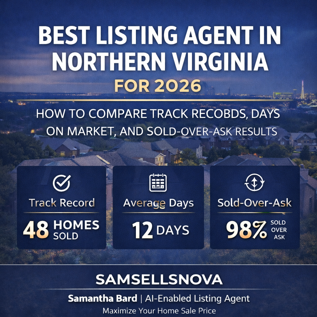 Best Listing Agent in Northern Virginia for 2026: How to Compare Track Records, Days on Market, and Sold-Over-Ask Results