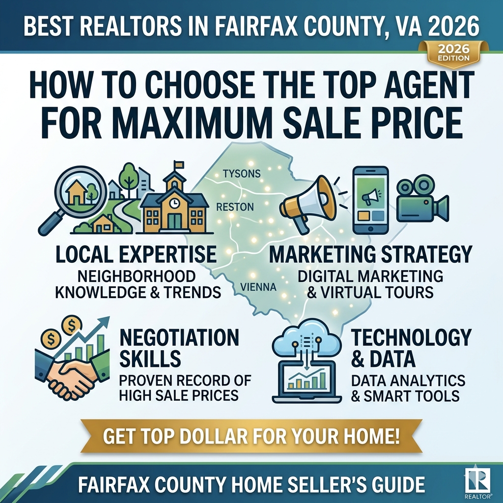 Best Realtors in Fairfax County VA 2026: How to Choose the Top Agent for Maximum Sale Price