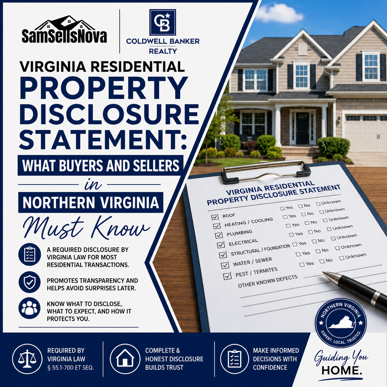 Virginia Residential Property Disclosure Statement: What Buyers and Sellers in Northern Virginia Must Know