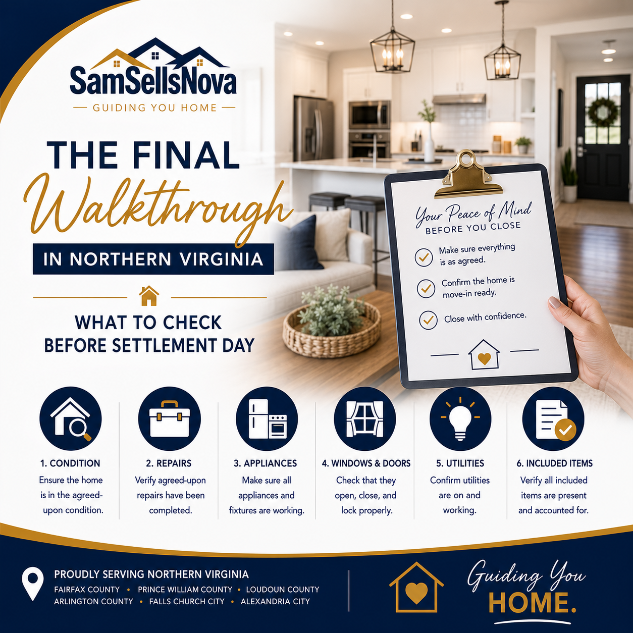 The Final Walkthrough in Northern Virginia: What to Check Before Settlement Day