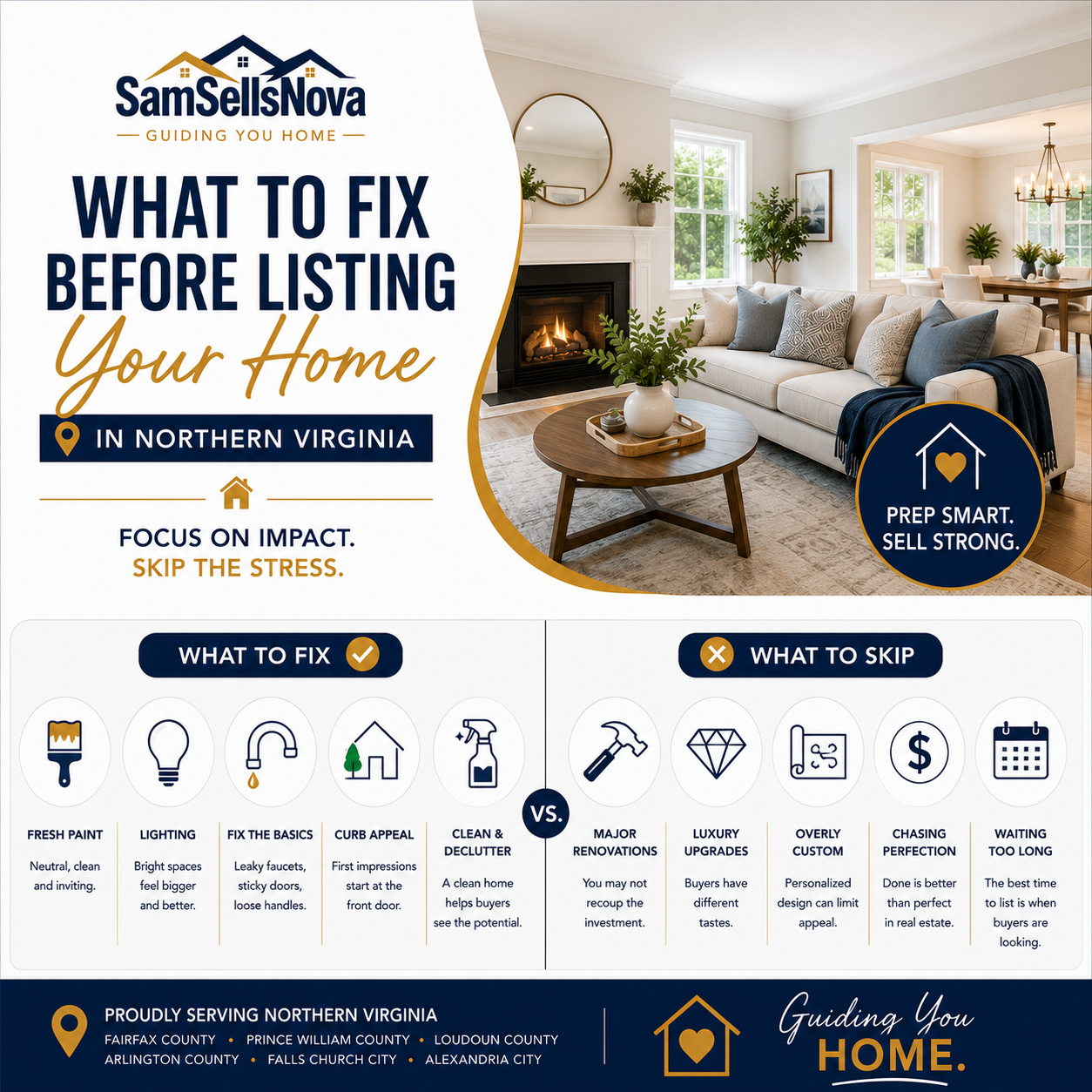 What to Fix Before Listing Your Home in Northern Virginia (And What to Skip)