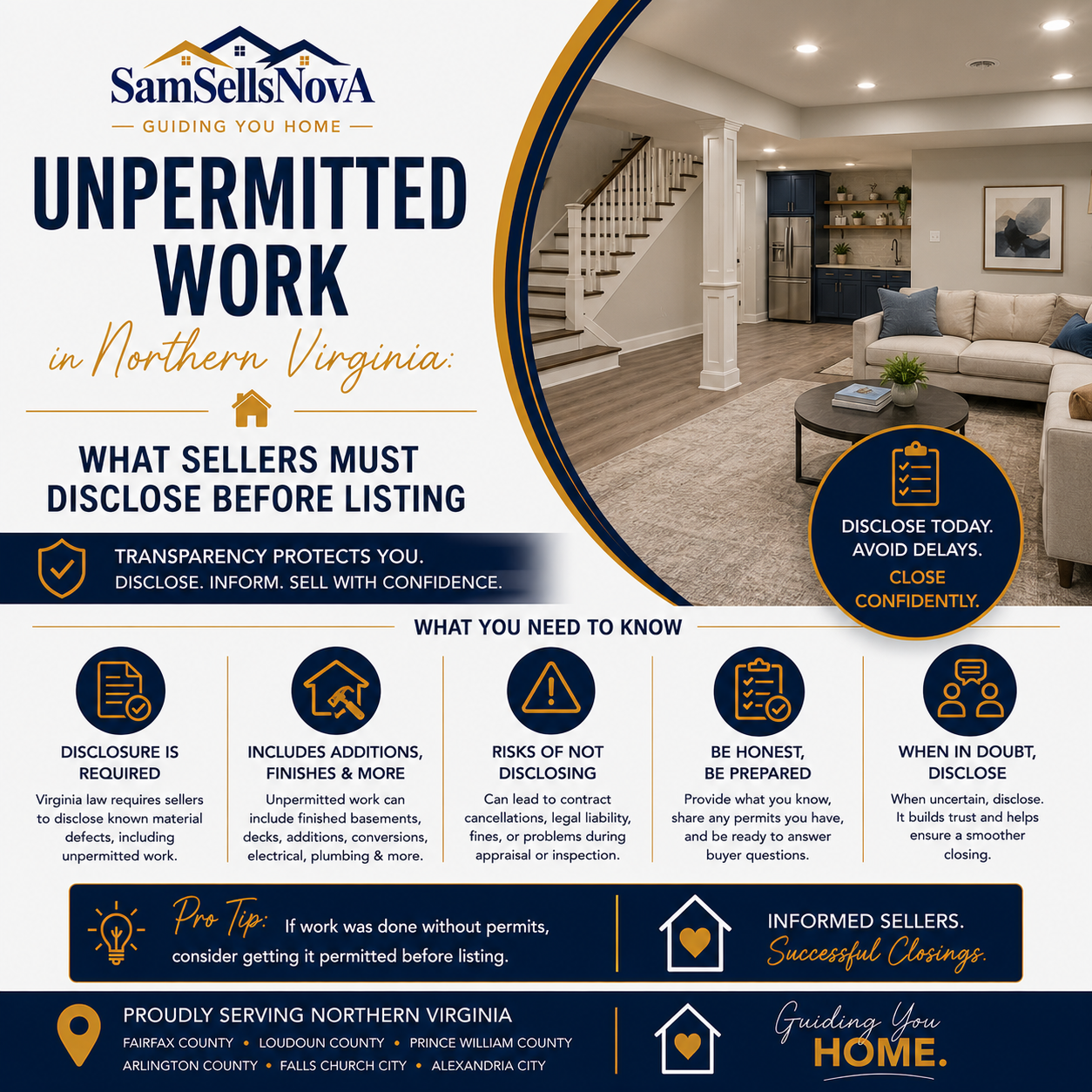 Unpermitted Work in Northern Virginia: What Sellers Must Disclose Before Listing