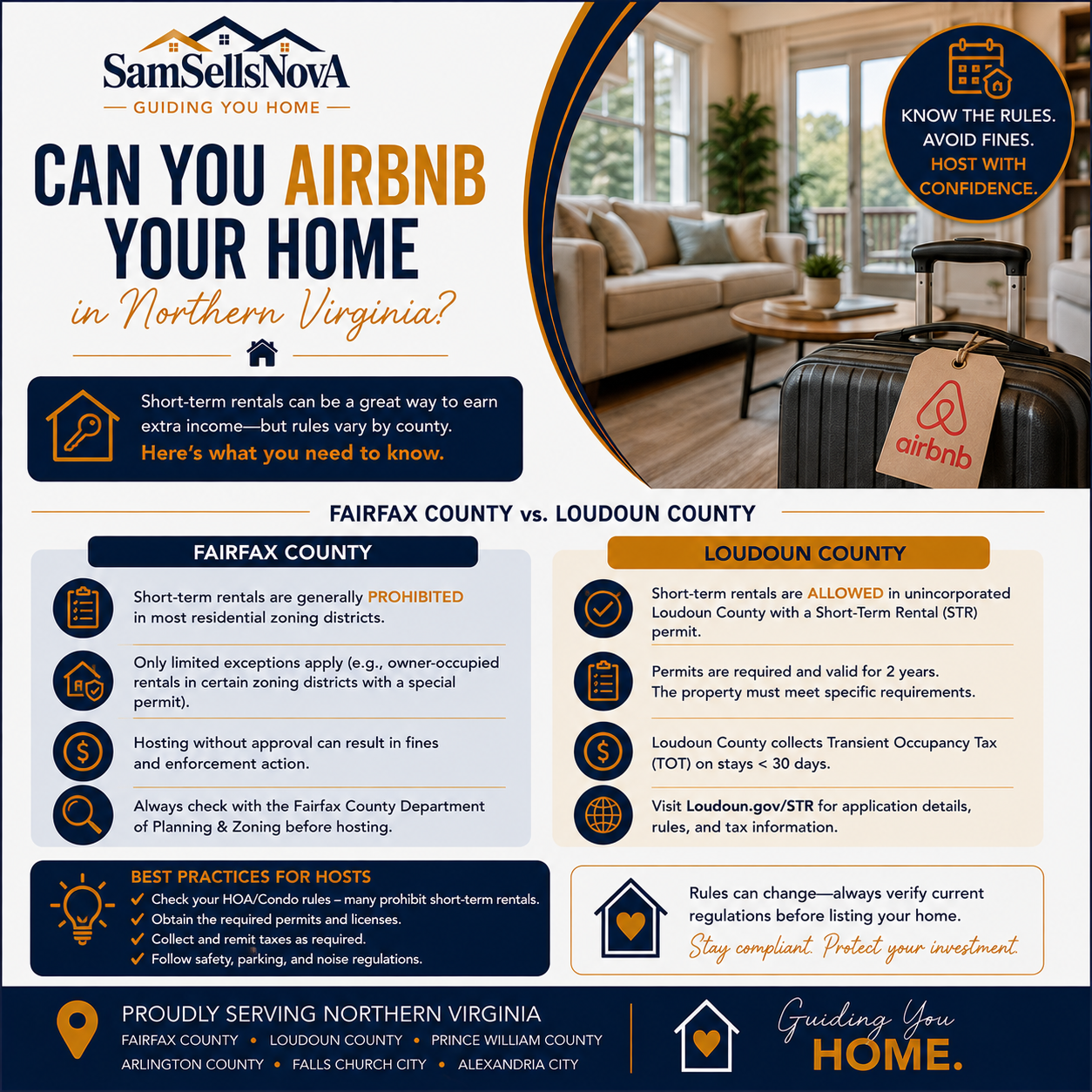 Can You Airbnb Your Home in Northern Virginia? Fairfax vs. Loudoun County Rules