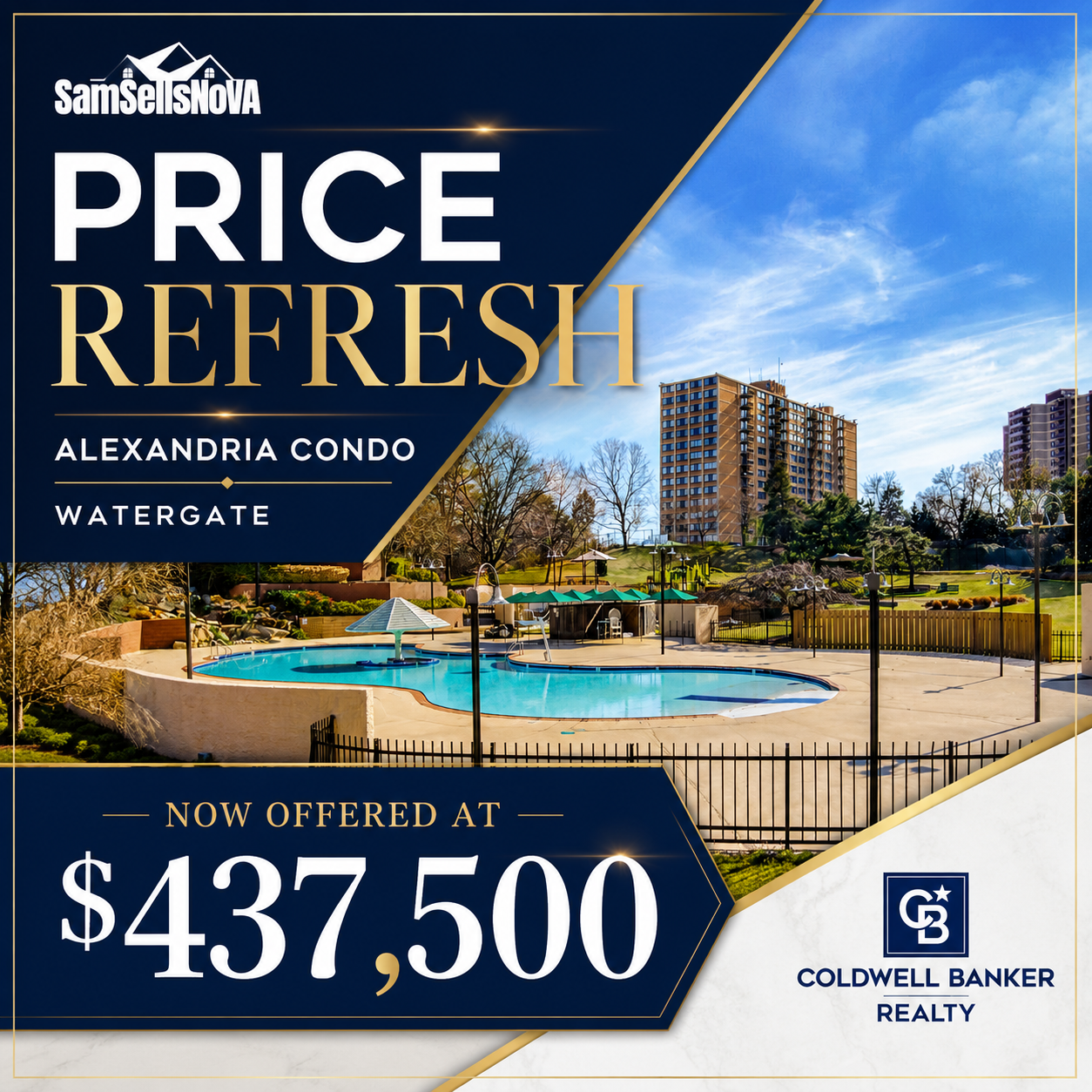 Alexandria Condo Price Drop: $437,500 at Watergate
