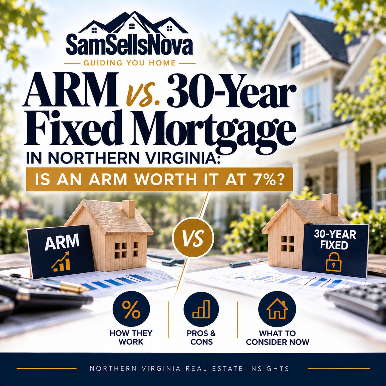 ARM vs. 30-Year Fixed Mortgage in Northern Virginia: Is an ARM Worth It at 7%?