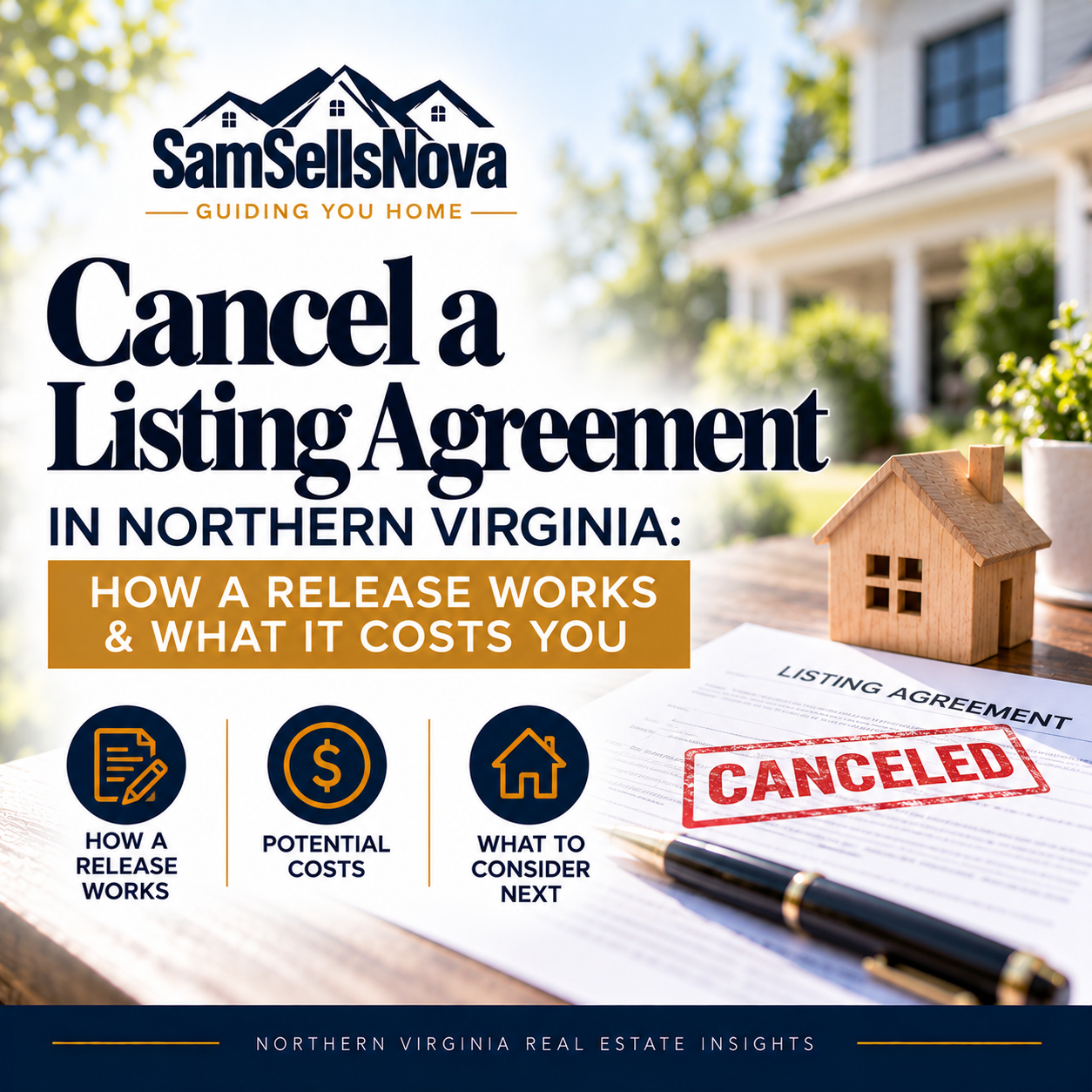 Cancel a Listing Agreement in Northern Virginia: How a Release Works &amp; What It Costs You