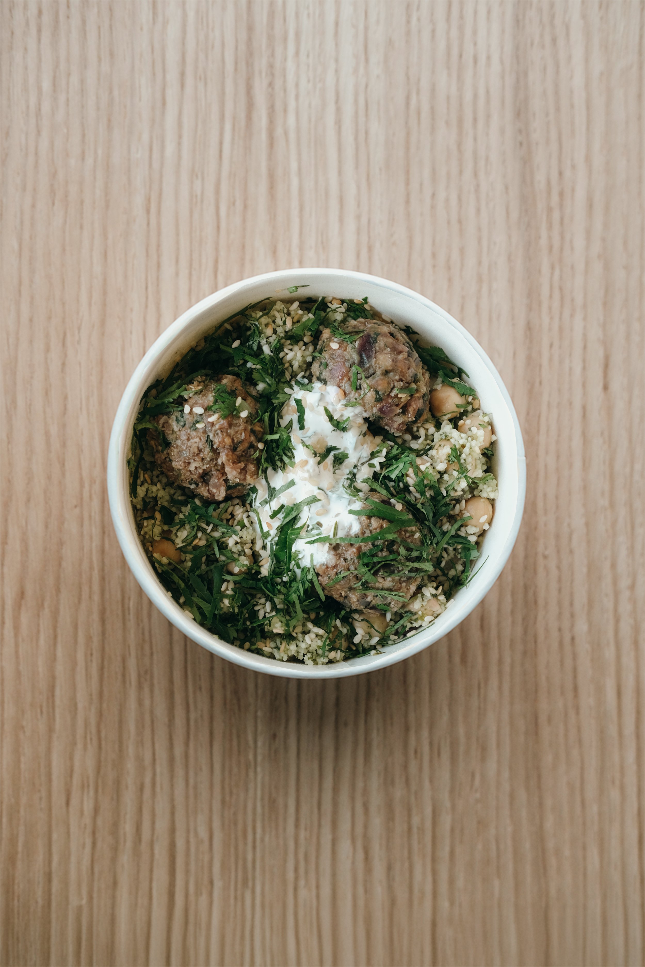 Taboulé kefta chimichurri